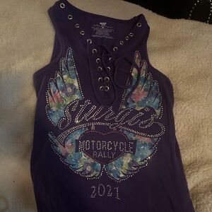 Harley Davidson shirt one once 2021 rally surges purple women’s